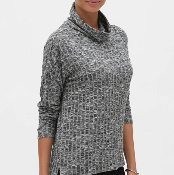 Banana Republic Tops - Banana Republic Brush Ribbed Funnel-Neck Top